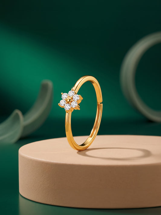 Golden Lovely Floret Ring