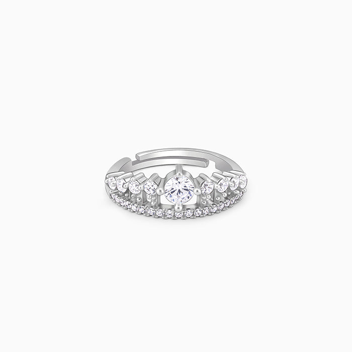Silver Queen Crown Ring – GIVA