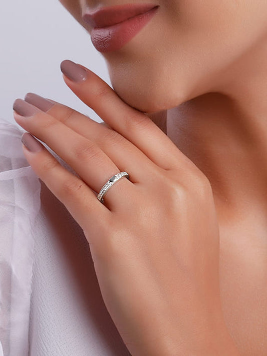 Silver Deeply in Love Ring