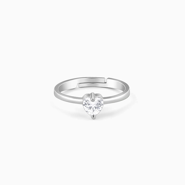 Buy Silver Passionate Love Ring at Best Price – GIVA