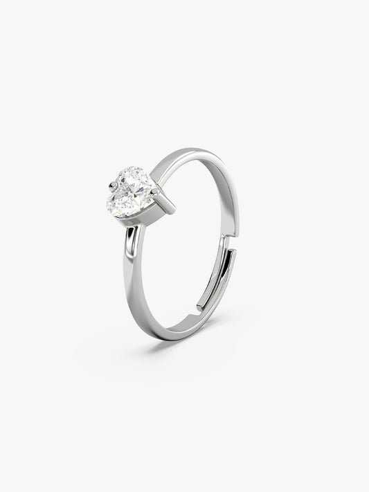 Silver Passionate Love Ring