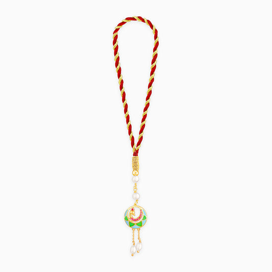 Golden Peacock Lumba Rakhi