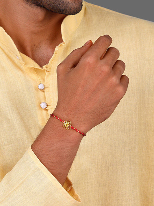 Golden Divine Ganesha Rakhi