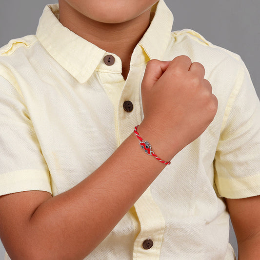 Silver Traveller Bro Kids Rakhi