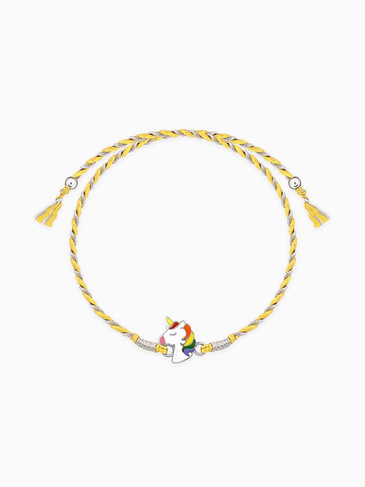 Silver Unicorn Rakhi for Kids