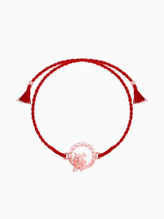 Rose Gold Swan Rakhi
