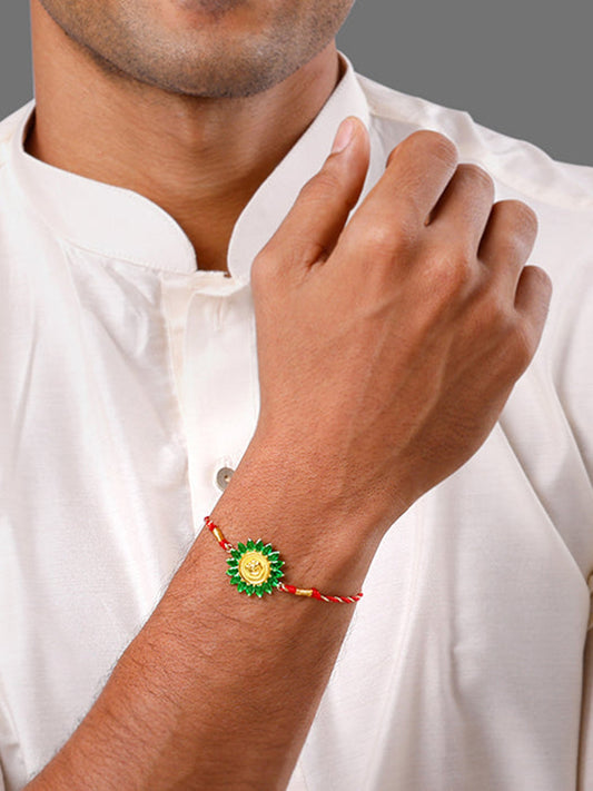 Golden Shree Gajanana Rakhi