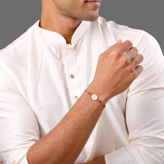 Silver Ekadanta Rakhi Combo (Set of 3)