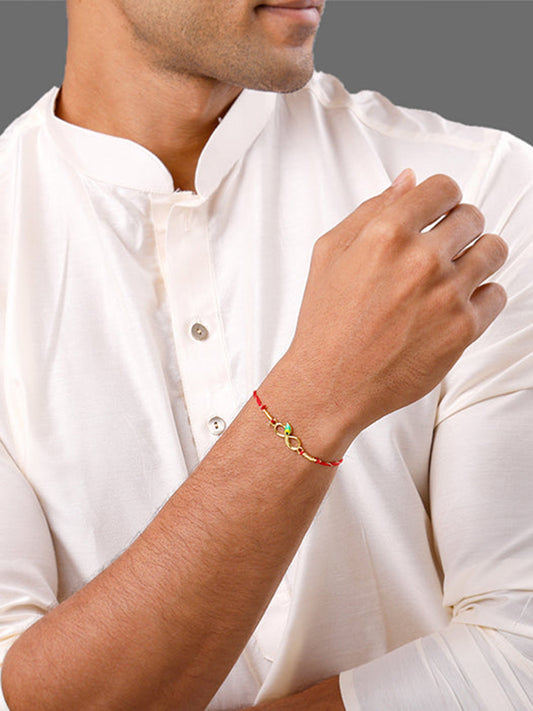 Golden Eternal Mor Rakhi