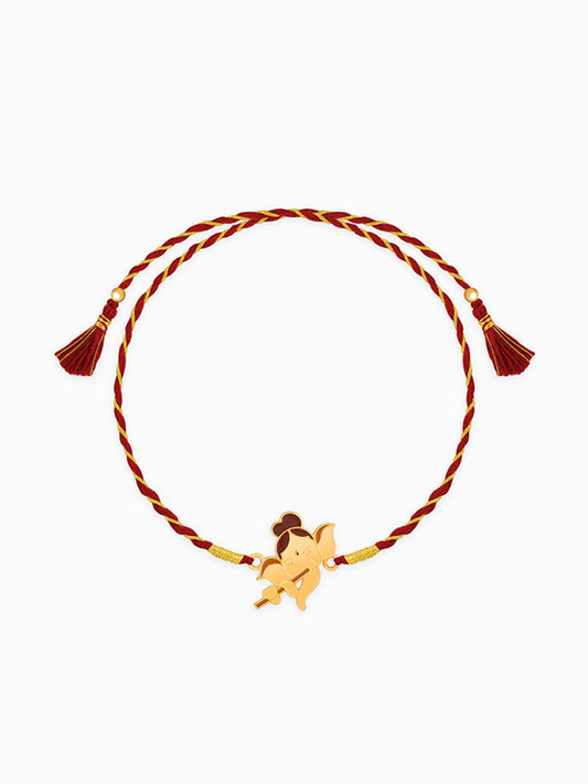 Golden Little Ganesha Rakhi