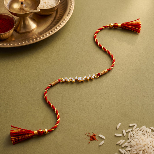 Golden Tejas Rakhi