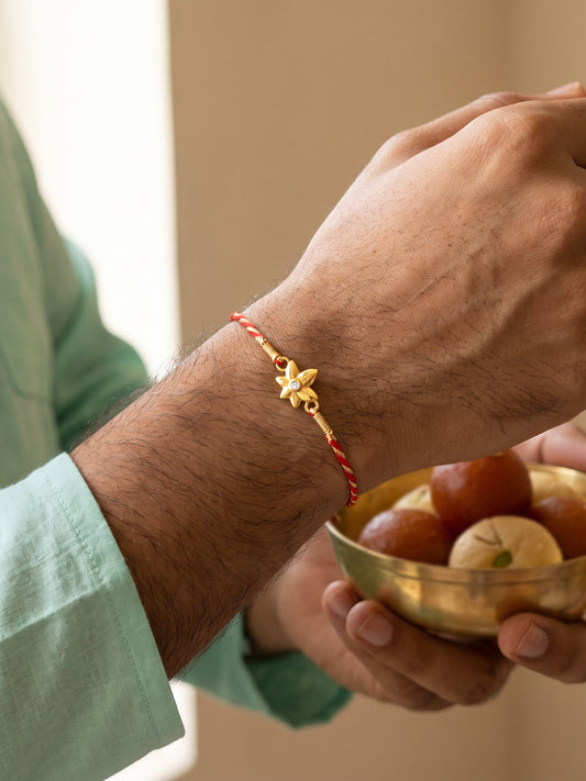 Golden Phool Kamal Rakhi