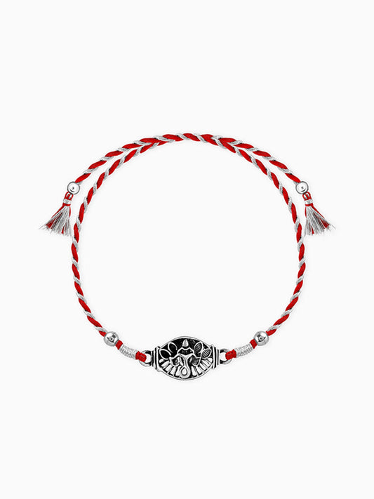 Oxidised Silver Vinayak Rakhi