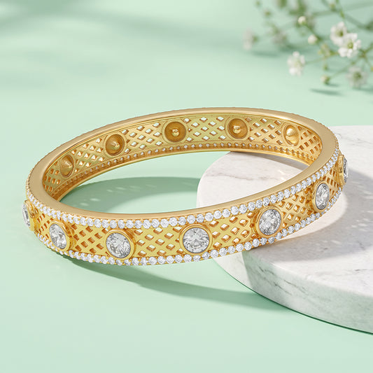 Golden Roman Bangle