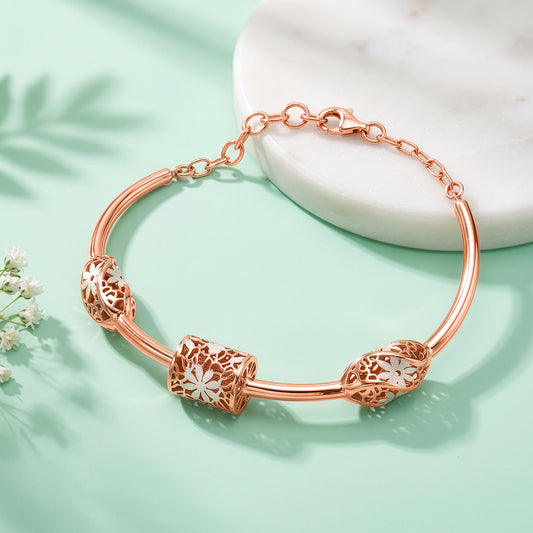Dual Tone Ambrus Silver Bracelet