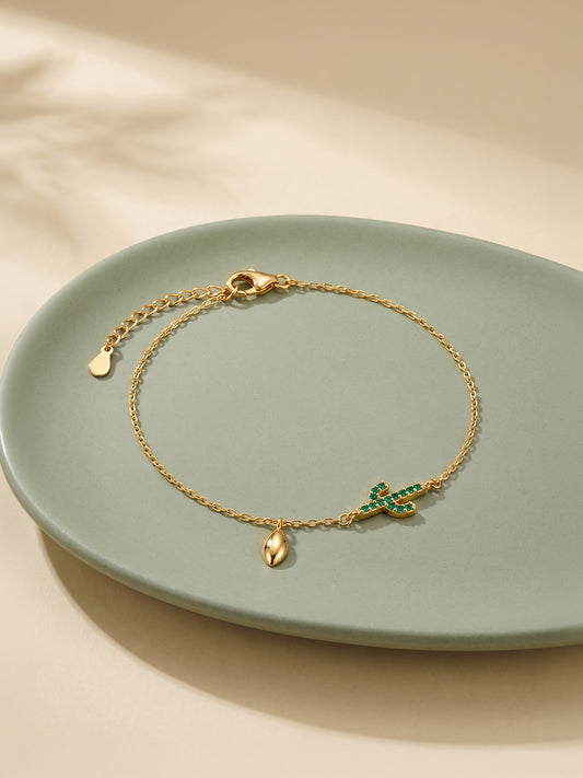 Golden Cactus Crush Bracelet