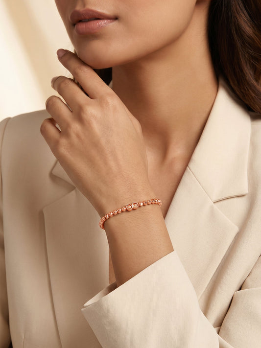 Rose Gold Madonna Bracelet