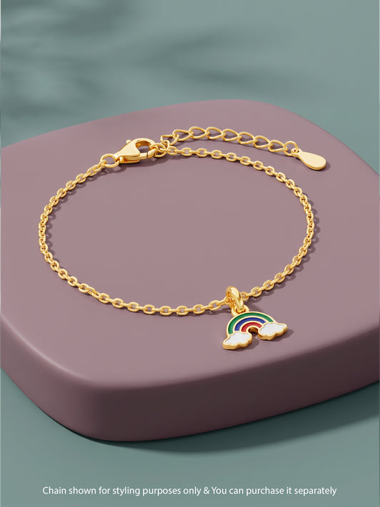 Golden Rainbow Whimsy Kids Charm