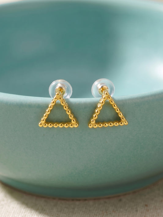 Golden Haloire Stud Earrings