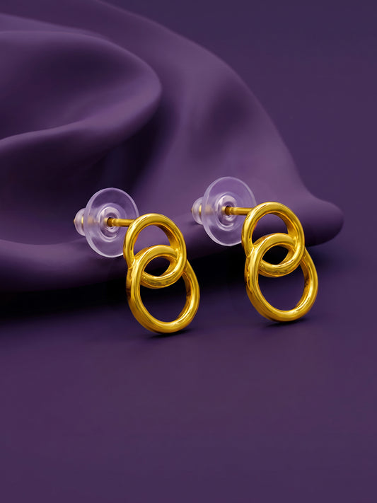 Golden Halo Cascade Earrings