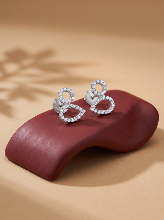 Silver Laurel Leaf Earrings