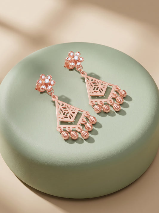 Rose Gold Bohema Earrings