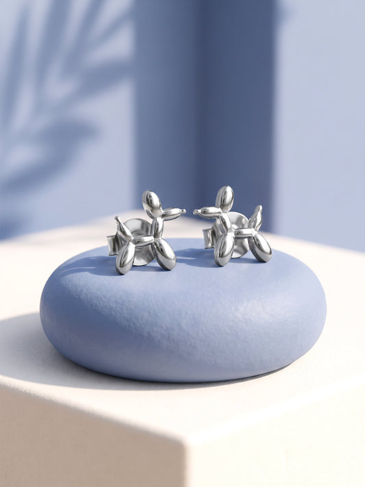 Silver Mr Wiggles Kids Studs