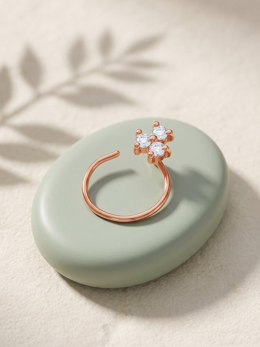 Rose Gold Ruh Nose Pin