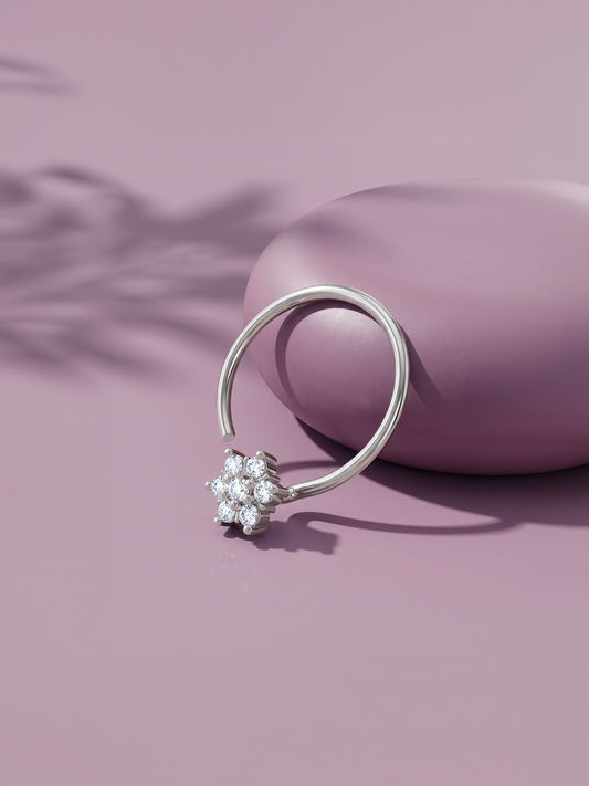Silver Hima Nose Pin