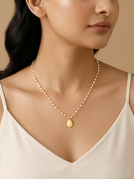 Golden Colleen Pearl Necklace