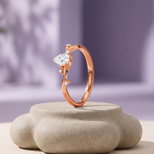 Rose Gold Vine Branch Ring (Size 12)