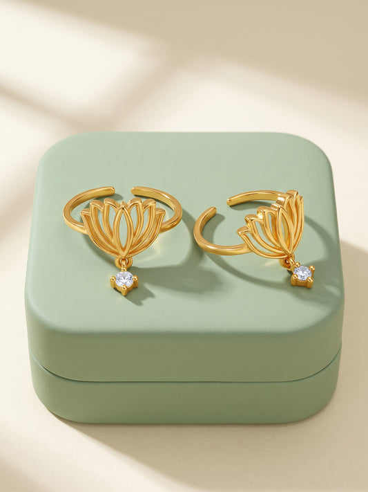 Golden Kamalini Toe Rings