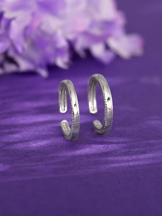 Silver Love Yourself Toe Rings
