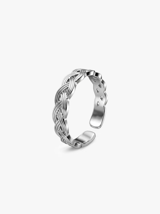 Silver Celtic Tide Toe Rings