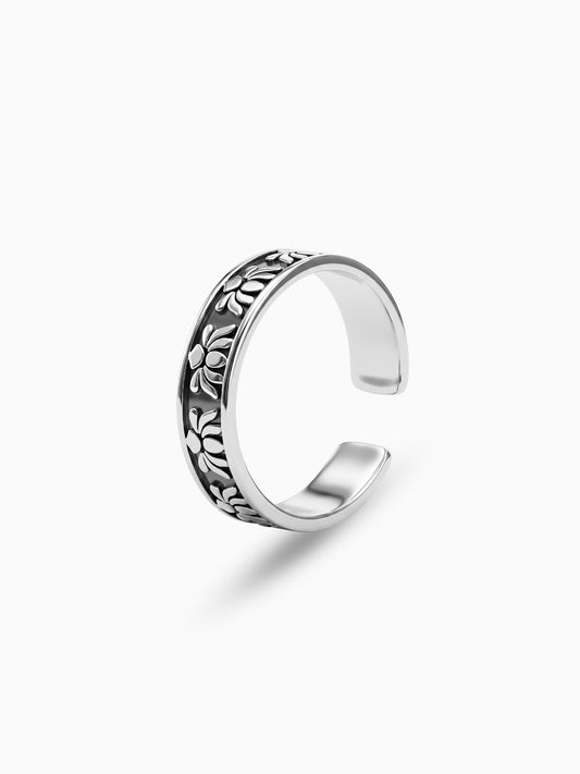 Oxidised Silver Alina Toe Rings