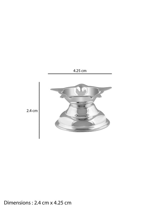 Silver Panchmukhi Diya