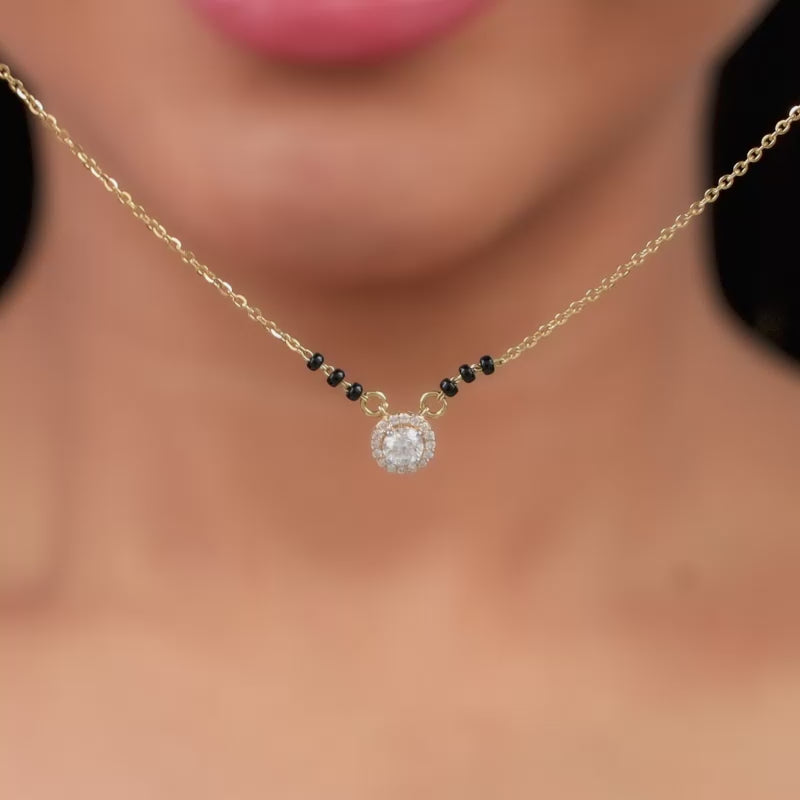 Gold Samantha Diamond Mangalsutra GIVA
