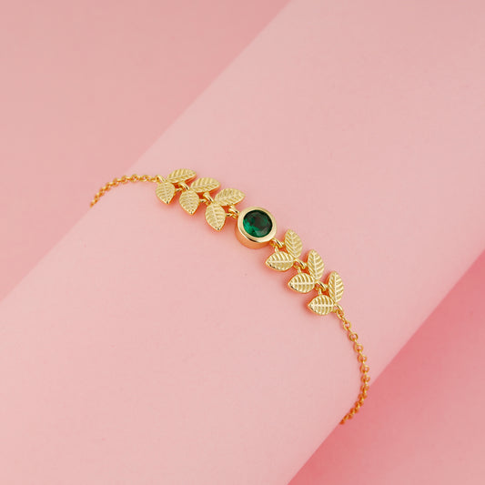 Golden Leafy Affair Bracelet