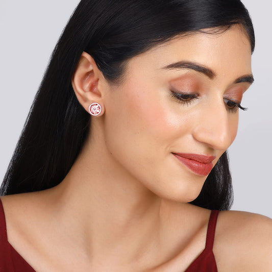 Rose Gold Season of Love Stud Earrings