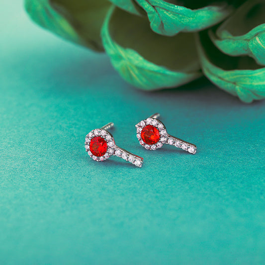 Silver Hidden Gem Earrings