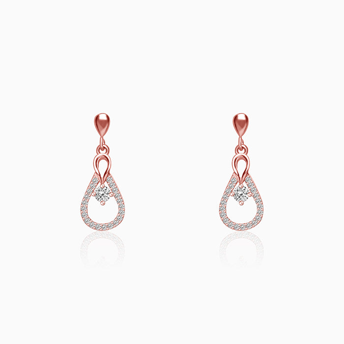 Belgian Evergreen Rose Gold Earring – GIVA