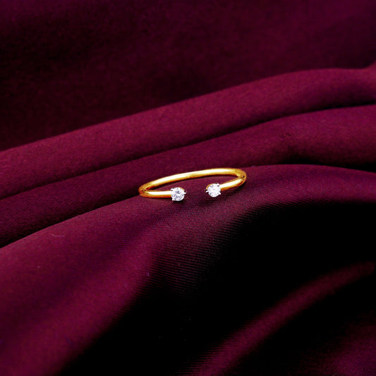 Gold Open Diamond Ring