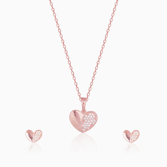 Rose Gold Made for Each Other Set