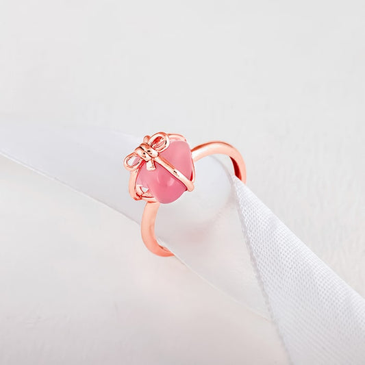 Rose Gold Gemstone Ring