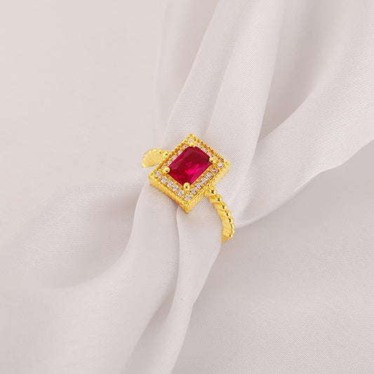 Golden Royal Pink Ring