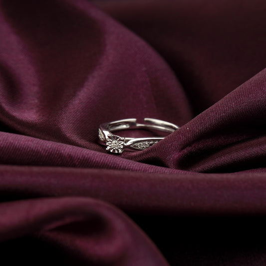 Silver Diamond Delight Ring
