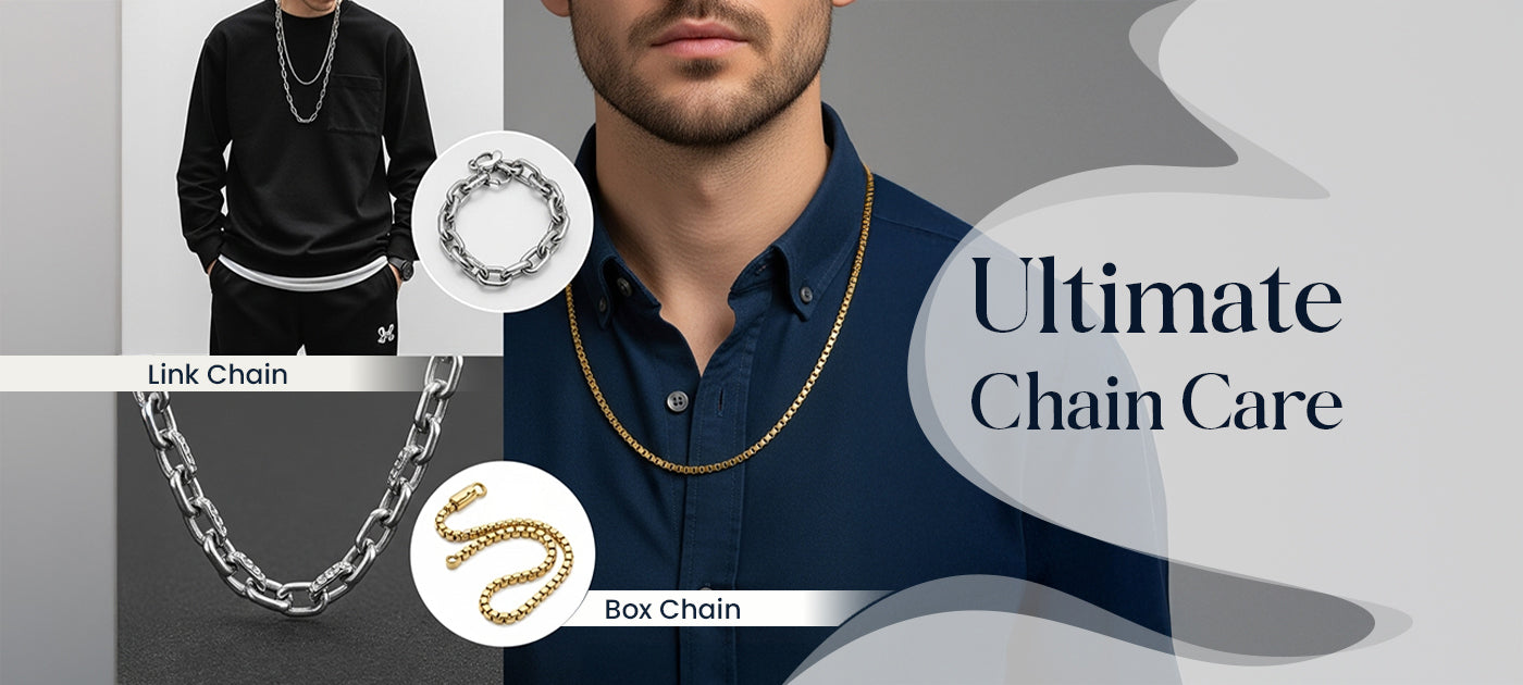 Mens Silver Chain Maintenance Guide: How to Clean and Care for Your Link or Box Chain