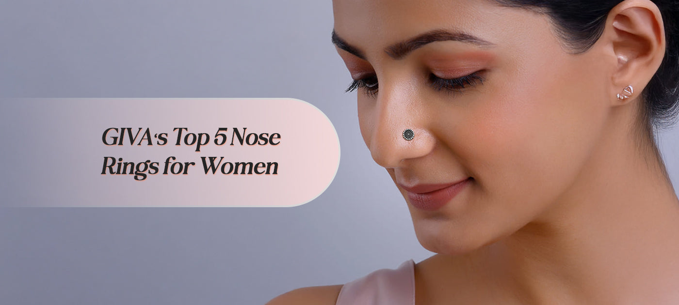 GIVA’s Top 5 Nose Rings for Women