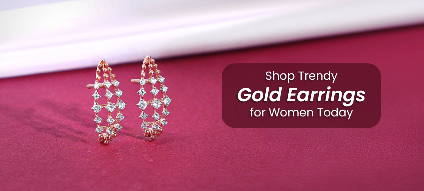 Shop Trendy Gold Earrings for Women Today