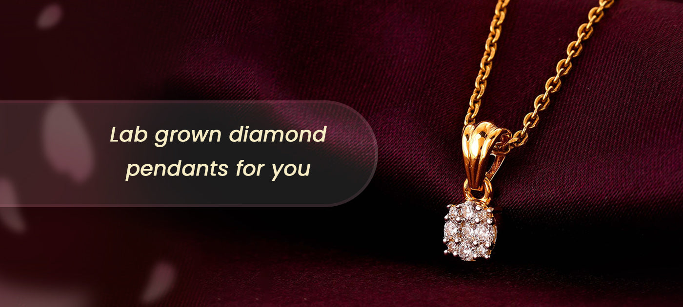 आपके लिए प्रयोगशाला में तैयार हीरे के पेंडेंट